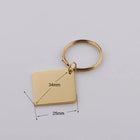 Llavero con Foto Personalizado - Fnixtar 10 Piezas de Acero Inoxidable para Grabar Nombres y Fotos,