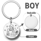 Llaveros Personalizados para Bebé Recién Nacido - Regalo Emotivo para Mamá y Papá