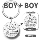 Llaveros Personalizados para Bebé Recién Nacido - Regalo Emotivo para Mamá y Papá