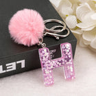 Llavero a crochet paso a paso con pompón glitter y letras doradas – Bag Charm Premium