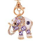 Llaveros Originales para Coche - Elefante Tailandés con Piedras Preciosas, Regalo Elegante