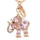Llaveros Originales para Coche - Elefante Tailandés con Piedras Preciosas, Regalo Elegante