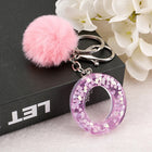 Llavero a crochet paso a paso con pompón glitter y letras doradas – Bag Charm Premium