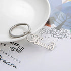 Llaveros Personalizados con Letra - Llavero de Acero Inoxidable Único para Hombre y Mujer, Regalo Pe