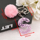 Llavero a crochet paso a paso con pompón glitter y letras doradas – Bag Charm Premium