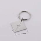 Llavero con Foto Personalizado - Fnixtar 10 Piezas de Acero Inoxidable para Grabar Nombres y Fotos,