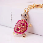 Llavero para Bolso de Tortuga con Pedrería Brillante - Charm Elegante y Resistente