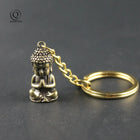 Llavero Private Key de tu Llavero - Estatua Buda Bebé de Latón Vintage, Amuleto de Cobre Puro para N