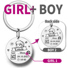 Llaveros Personalizados para Bebé Recién Nacido - Regalo Emotivo para Mamá y Papá
