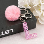Llavero a crochet paso a paso con pompón glitter y letras doradas – Bag Charm Premium