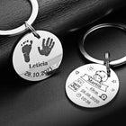 Llaveros Personalizados para Bebé Recién Nacido - Regalo Emotivo para Mamá y Papá