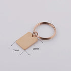 Llavero con Foto Personalizado - Fnixtar 10 Piezas de Acero Inoxidable para Grabar Nombres y Fotos,