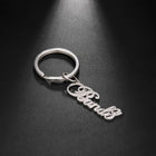 Llaveros Personalizados con Letra - Llavero de Acero Inoxidable Único para Hombre y Mujer, Regalo Pe