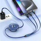 Llavero para llaves de coche BMW M a Crochet: Cable USB Carga Rápida 3 en 1 – Metal y ABS Premium