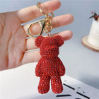 Llaveros Originales para Coche - Osito Teddy con Diamantes de Peluche Coreano Kawaii