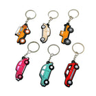 Llaveros Charms de Coche en 6 Colores - Llavero de PVC para Bolso, Regalo para Niño