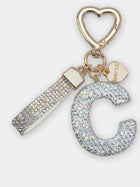 Bag Charm Llavero Elegante con Inicial Diamante - Regalo Premium para Bolso