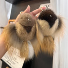 Labubu Llavero Precio: Llavero de Peluche Hip Hop Mink Fur Colgante de Pájaro Anunciación