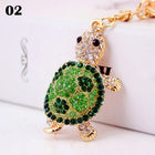 Llavero para Bolso de Tortuga con Pedrería Brillante - Charm Elegante y Resistente