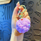 Llavero personalizado de crochet - Mini helado artesanal único