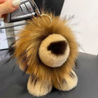 Llavero con Peluche Conejo Artesanal – Pompón de Pelo y Colgante de Aleación Premium