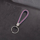 Llaveros originales para coche - Llavero de cuero trenzado hecho a mano, accesorio elegante para bol