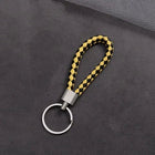 Llaveros originales para coche - Llavero de cuero trenzado hecho a mano, accesorio elegante para bol