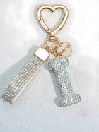 Bag Charm Llavero Elegante con Inicial Diamante - Regalo Premium para Bolso