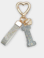 Bag Charm Llavero Elegante con Inicial Diamante - Regalo Premium para Bolso