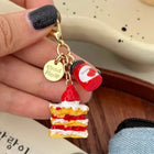 Llavero Personalizado Croissant y Café - Diseño Resina Premium