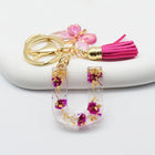 Llavero a Crochet Paso a Paso - Colgante de Flores Secas y Resina, Inicial A-Z, Mariposa y Borla, Re