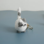 Llaveros Personalizados de Gatito a Crochet Hecho a Mano - Llavero Amigurumi Único para Bolso, Mochi