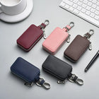 Llaveros originales para coche de cuero - Funda con cremallera para hombre y mujer, regalo premium