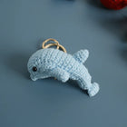 Llaveros Personalizados de Animales Marinos - Llavero Crochet Hecho a Mano - Pez Tropical y Tiburón