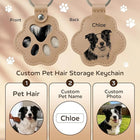 Llavero con foto personalizado de cuero con huella de perro - Regalo único para dueños de mascotas