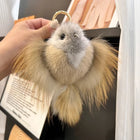 Labubu Llavero Precio: Llavero de Peluche Hip Hop Mink Fur Colgante de Pájaro Anunciación