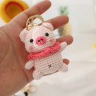 Llaveros Personalizados - Conejito Crochet Hecho a Mano, Llavero Premium para Bolso