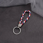 Llaveros originales para coche - Llavero de cuero trenzado hecho a mano, accesorio elegante para bol