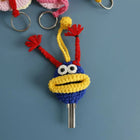 Llaveros Originales para Regalo - Funny Sausage Mouth Girl Crochet Keychain Personalizado