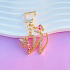Llavero para Bolso Boutique Angel Iniciales A-Z Mariposa Cristal Metal Charm Colgante Regalo Madre M