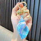 Llavero a Crochet Paso a Paso: Concha Iriada y Perla Aurora – Accesorio Artesanal de Lujo