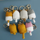 Llavero Personalizado de Gatito Tejido a Mano - Mini Amigurumi Premium para Bolso
