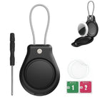 Llavero con AirTag de Cuero Genuino - Funda Protectora para Mascotas, Equipaje y Bolsos