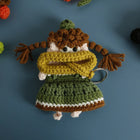 Llavero con foto personalizado - Muñeco de ganchillo divertido para llaves
