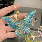 Llavero para Moteros Premium - Easya 2024 Mariposa Lazo Glitter Lujo Accesorio Moto