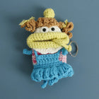Llaveros Originales para Regalo - Funny Sausage Mouth Girl Crochet Keychain Personalizado