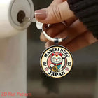 Llaveros Originales para Coche - Maneki Neko Gato de la Suerte Metal Premium Regalo para Mujer