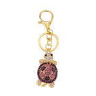 Llaveros Originales para Coche 2025: Elegante Llavero de Cristal Rhinestone Tortuga para Mujer - Acc