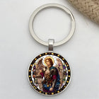 Llavero para Bolso San Miguel Arcángel Protector - Amuleto Religioso Premium
