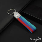 Llavero BMW M de Cuero Premium - Emblema Original para Llaves de Auto